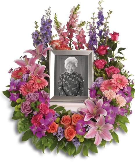 Mixed Floral Urn Funeral Piece