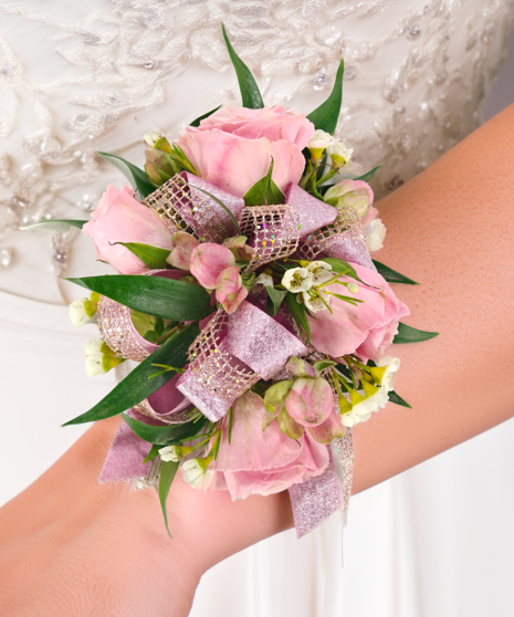 Pink Spray Rose Corsage