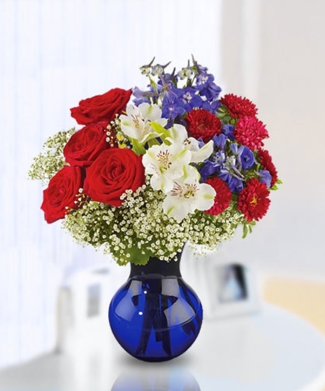 Patriotic Floral Arrangement